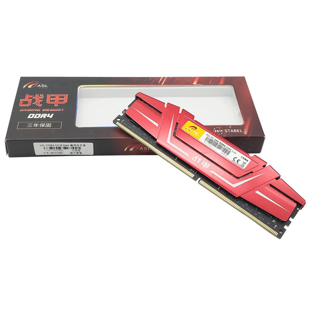 ASL DDR4 16GB 2666 MHz 通用内存 - 战甲套装